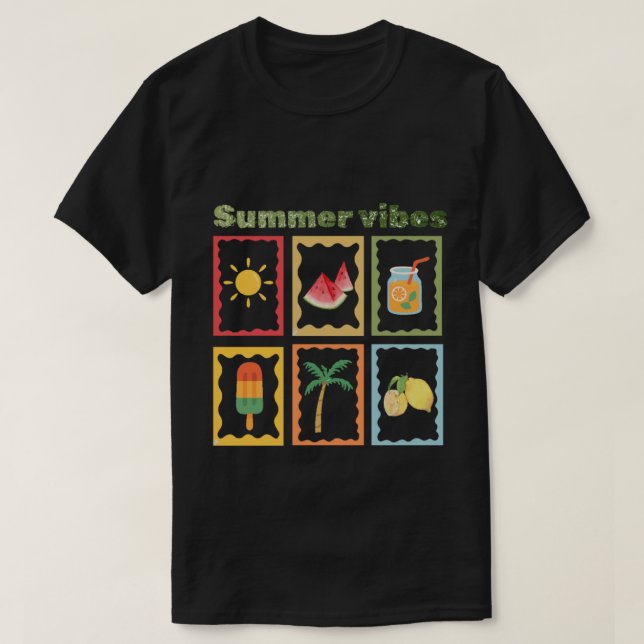Retro-Sommer-Stimmung-Design  T-Shirt (Design vorne)