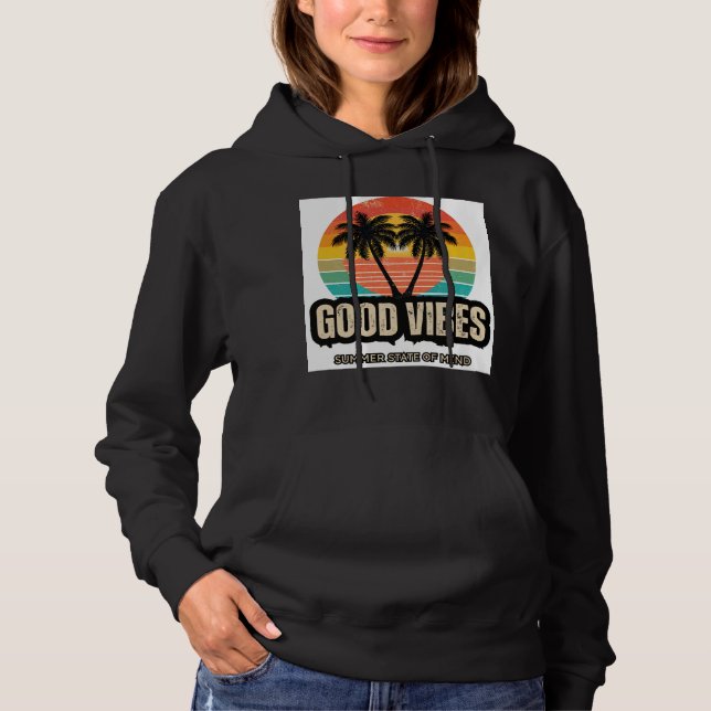Retro-Sommer-Stimmung Hoodie (Vorderseite)