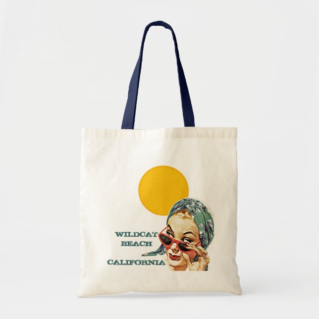 RETRO SOMMER-STRAND SACKT TRAGETASCHE (Vorne)