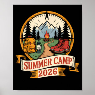 Retro Sommercamp 2026 Leiter Crew Host Smore Poster