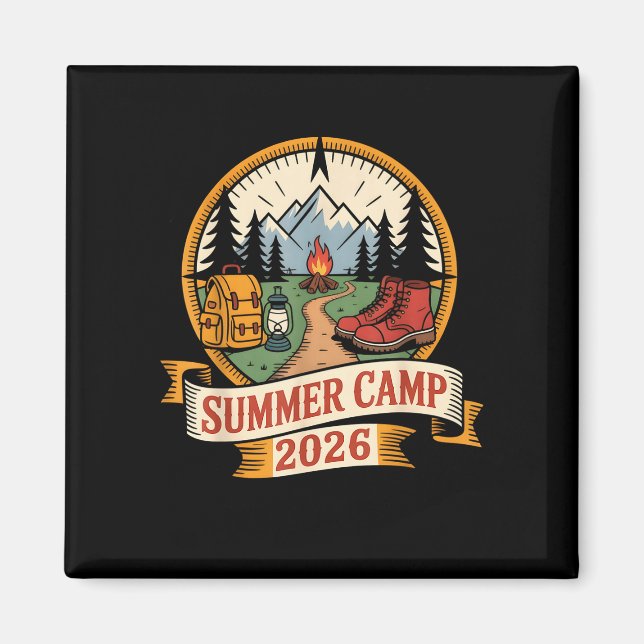 Retro-Sommercamp 2026 Leiter-Crew hostet Smore Magnet (Vorne)