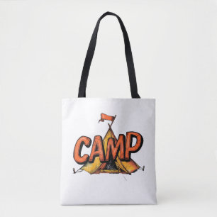 Retro-Sommercamp-Grafik-Tasche