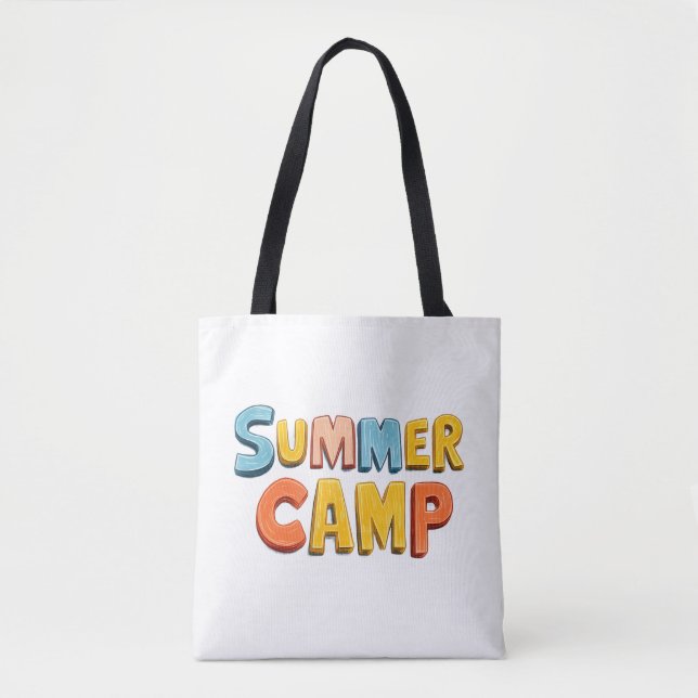 Retro-Sommercamp-Grafik-Tasche (Vorderseite)