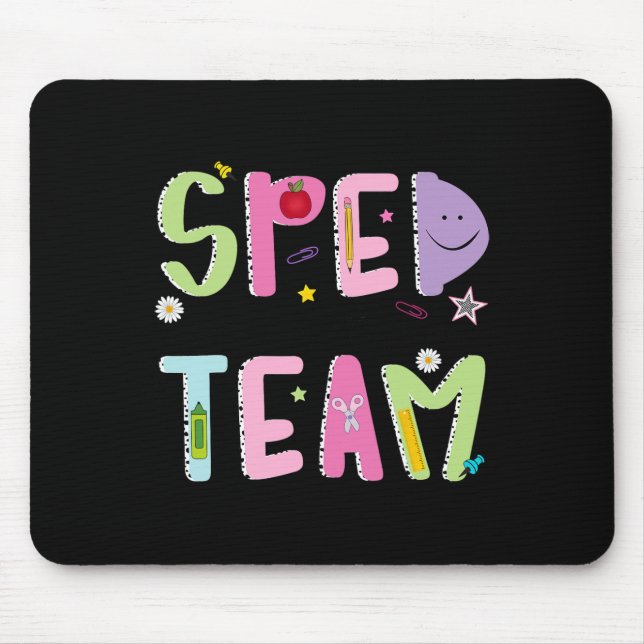 Retro-Sonderpädagogik-Team Groovy Dream Team Sp Mousepad (Vorne)