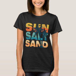 Retro-Sonne-Salz-Sand-Sommer-Strand-Vibes T-Shirt