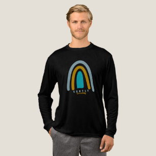 Retro-Sonne-Zitat zur psychischen Gesundheit Tri-Blend Shirt
