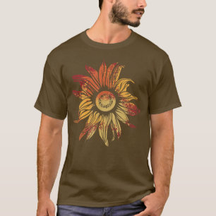 Retro-Sonnenblume Gartenarbeit Garten Vintage Sonn T-Shirt