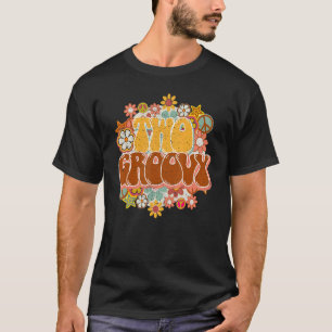 Retro Sonnenblume Hippie zwei Groovy positive Mind T-Shirt