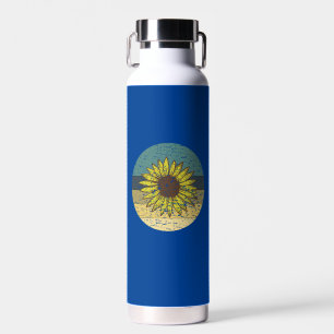 Retro-Sonnenblume Trinkflasche
