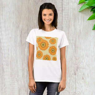 Retro Sonnenblumen T-Shirt