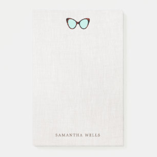 Retro-Sonnenbrille Personalisiert Post-it Klebezettel