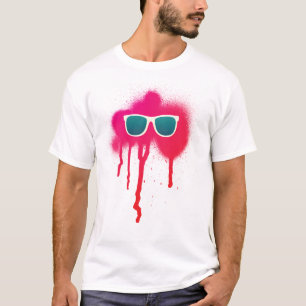 Retro-Sonnenbrille-Spritzer T-Shirt