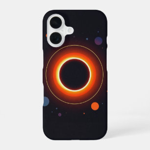 Retro Sonnenfinsternis iPhone 16 Hülle