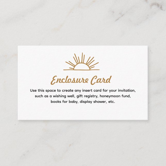 Retro-Sonnenschutzkarte Begleitkarte (Vorderseite)