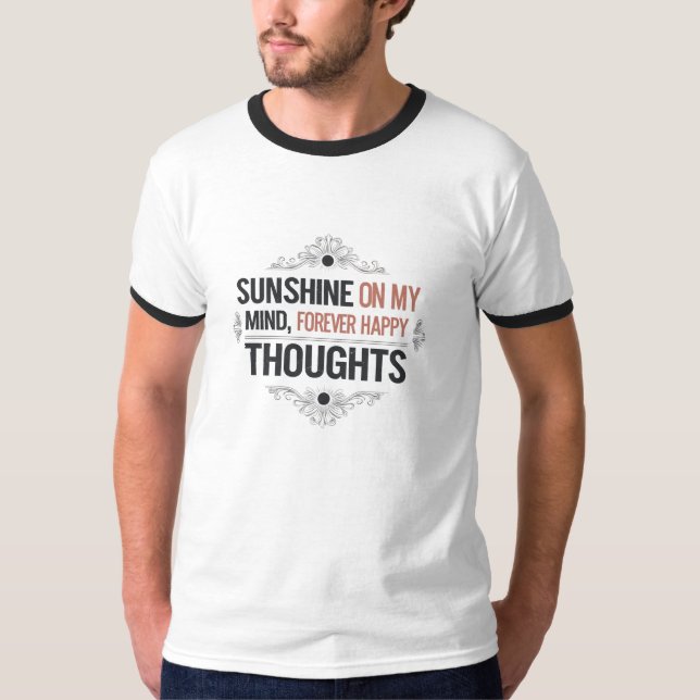 Retro-Sonnenstaat-Geistesblitz – Klassisches Ringe T-Shirt (Vorderseite)