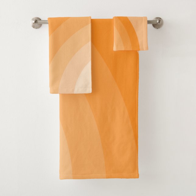 Retro-Sonnenstrahl-Regenbogen Badhandtuch Set (Insitu)