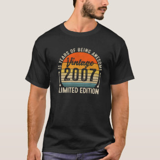 Retro Sonnenuntergang 15 Jahre Phantastisch Vintag T-Shirt