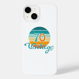 Retro Sonnenuntergang 70 Vintage abgenutzt Case-Mate iPhone 14 Hülle