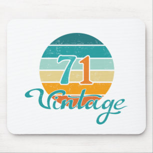 Retro-Sonnenuntergang 71 Vintage-Distressed Mousepad
