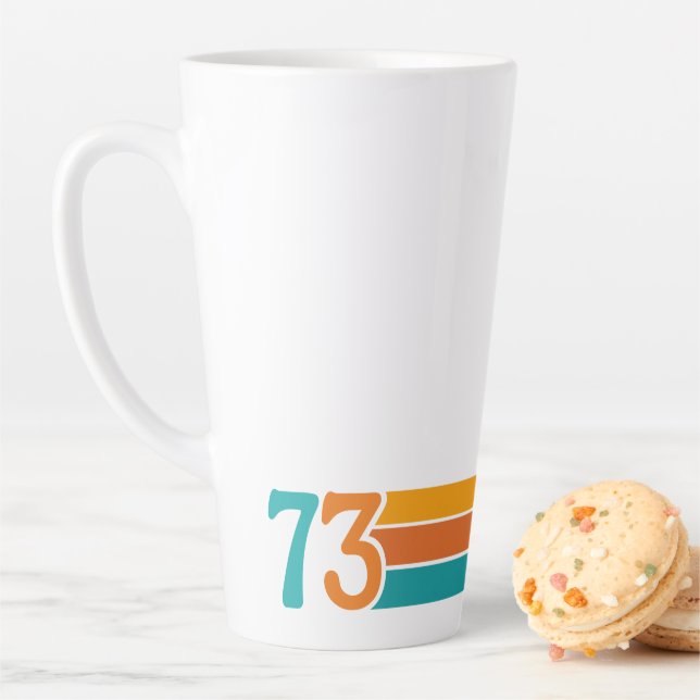 Retro-Sonnenuntergang 73 Milchtasse (Beispiel)