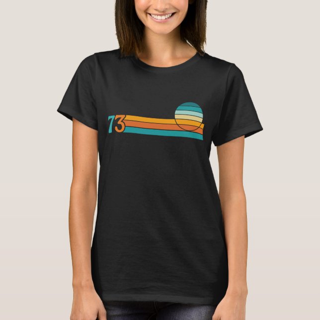Retro Sonnenuntergang 73 T-Shirt (Vorderseite)