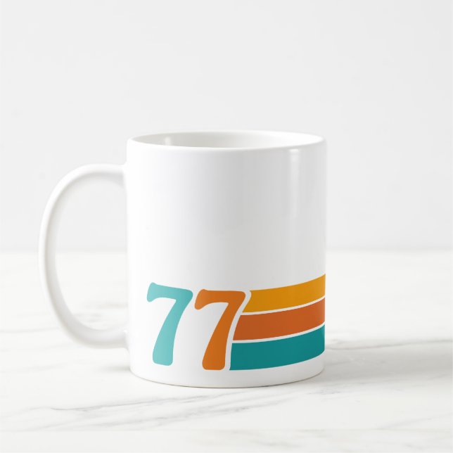 Retro Sonnenuntergang 77 Kaffeetasse (Links)
