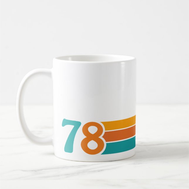 Retro Sonnenuntergang 78 Kaffeetasse (Links)