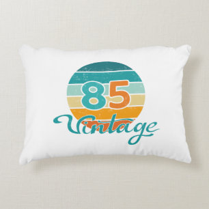 Retro-Sonnenuntergang 85 Vintage abgenutzt Dekokissen