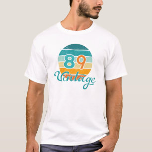Retro Sonnenuntergang 89 Vintage abgenutzt T-Shirt
