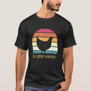 Retro Sonnenuntergang Bauernhof Tier Der Hühnerflü T-Shirt