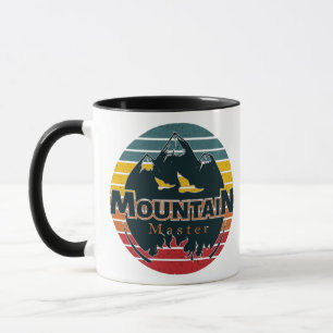 Retro Sonnenuntergang Bergmeister Tasse