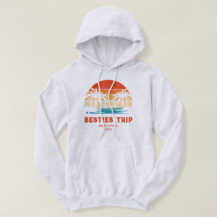 Retro Sonnenuntergang Besties - Paradies für Klett Hoodie