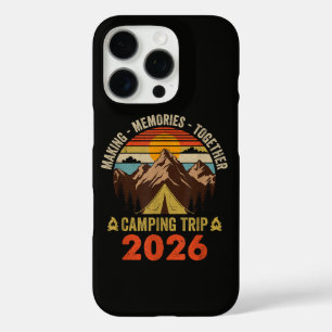 Retro-Sonnenuntergang-Familien-Camping-Trip 2026 iPhone 16 Pro Hülle