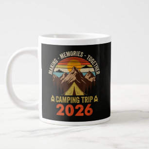 Retro-Sonnenuntergang-Familien-Camping-Trip 2026 p Jumbo-Tasse