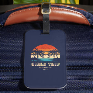 Retro Sonnenuntergang Giro del Malcantone Gepäckanhänger