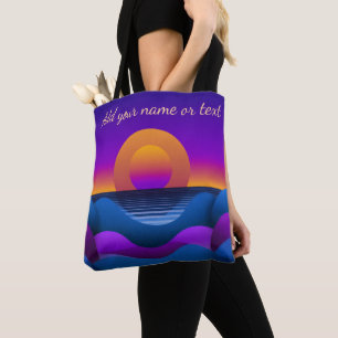 Retro-Sonnenuntergang-Horizont Personalisiert