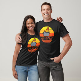Retro Sonnenuntergang Hummer Pot, Hot Tube T-Shirt