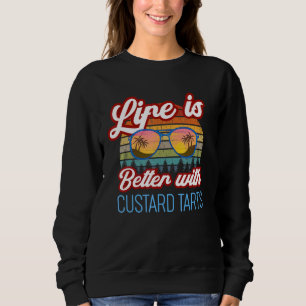 Retro-Sonnenuntergang im Zoll ist besser mit Kust Sweatshirt