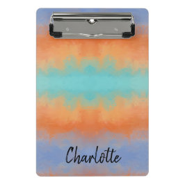 Retro-Sonnenuntergang  Mini Klemmbrett