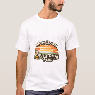 Retro-Sonnenuntergang Motivations-T-Shirt T-Shirt