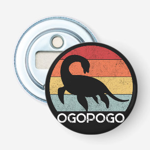 Retro-Sonnenuntergang Ogopogo, Okanagan Lake Monst Flaschenöffner