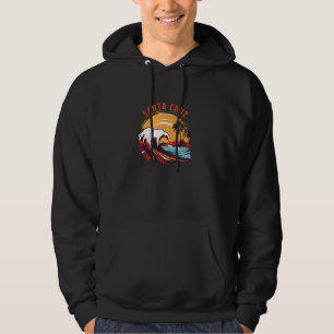 Retro Sonnenuntergang Santa Cruz Kalifornien Somme Hoodie