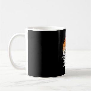 Retro-Sonnenuntergang-Segelboot lustige Bootsfahrt Kaffeetasse