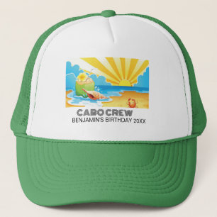Retro Sonnenuntergang Urlaub Geburtstagsreise 90er Truckerkappe