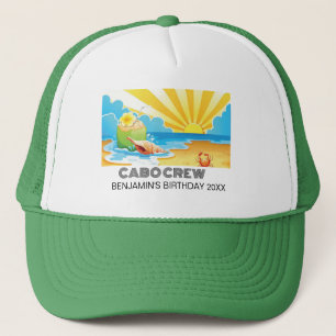 Retro Sonnenuntergang Urlaub Geburtstagsreise 90er Truckerkappe