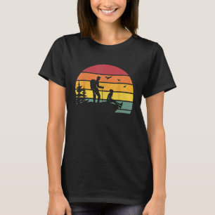 Retro Sonnenuntergang Wandern Vintage Wanderer Ber T-Shirt