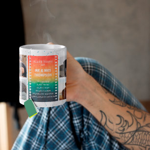 Retro-Sonnenuntergangs-Foto 60. Hochzeitstag von H Kaffeetasse