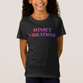 Retro Sonnenuntergangs-Vibrationen T-Shirt
