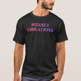 Retro Sonnenuntergangs-Vibrationen T-Shirt