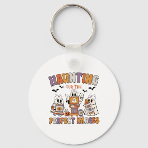 Retro Sonographin Ultrasound Tech Halloween Vascul Schlüsselanhänger